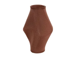 - Vase Twisted Rib large warm brown*Present time Discount