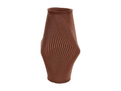 - Vase Twisted Rib large warm brown*Present time Discount