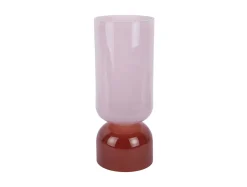 - Vase Variado Colores large soft pink w. red ochre*Present time Sale
