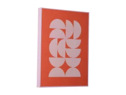 - Wall art Geometric bright orange^Present time Outlet