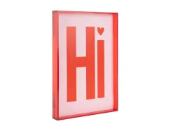 - Wall art Hi medium bright red^Present time New