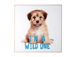 - Wall art puppy I'm A Wild One blue^Present time Discount