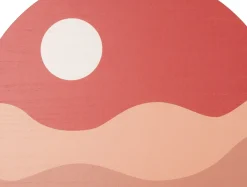 - Wall art Sunset MDF clay brown*Present time Discount