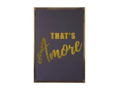 - Wall art That's Amore canvas medium black, gold foil*Present time Best