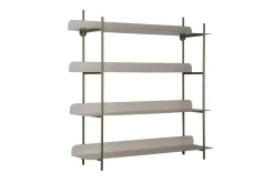 - Wall rack Reina Cuatro luxury green w. warm grey*Present time Discount