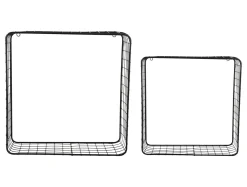 - Wall rack set Reja black^Present time Outlet