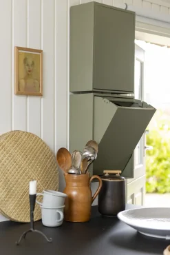 - Affaldssortering, affaldsbeholder, duset grøn, Oak Green*ReCollector