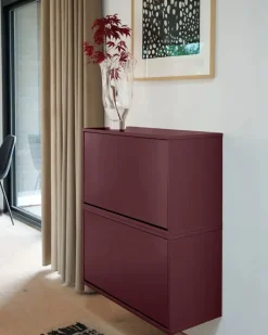 - Skobox - Væghængt - Maroon Red*ReCollector Best