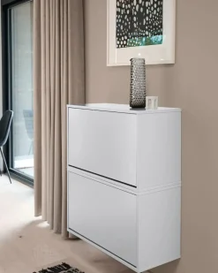 - Skobox - Væghængt - Hvid^ReCollector Discount