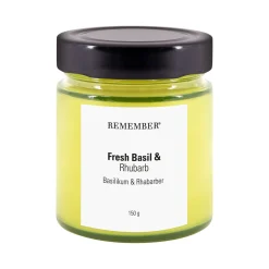 - Duftlys "Fresh Basil & Rhubarb"^REMEMBER Discount