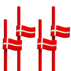 - Sugerør med silikoneflag, genanvendelige - 4 stk.*Royal Series Sale