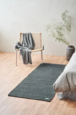 Rug Solid - Bomuldstæppe, steel grey - 60x90 cm.* Discount