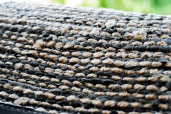 Rug Solid - Tæppe jute læder, graphite - 75x200 cm.*