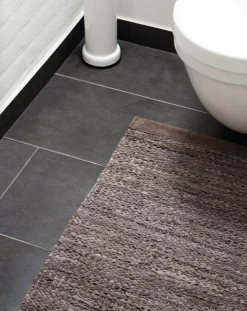 Rug Solid - Tæppe m. læder, wood - 65x135 cm* Hot