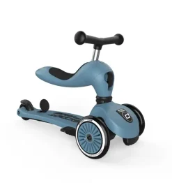 - Highway Kick 1 Push and Go - Løbehjul - Steel blå^Scoot and Ride Clearance