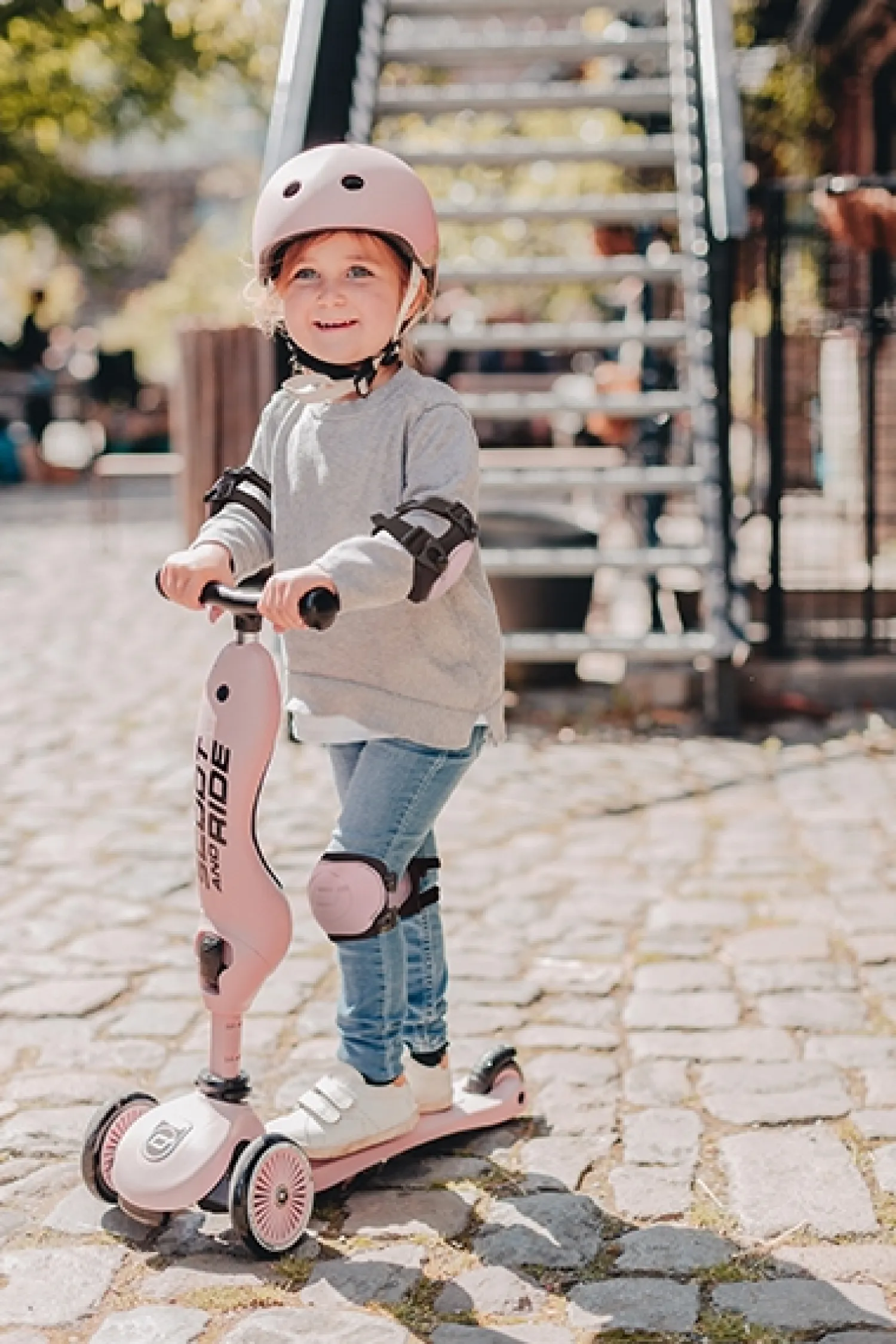 - Knæ- og albuebeskyttere - Rose - XXS*Scoot and Ride Discount