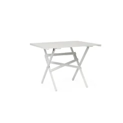 - Havebord - Vallø 90 Lamel - Hvid - 90x90 cm^Skovshoved Møbelfabrik Best