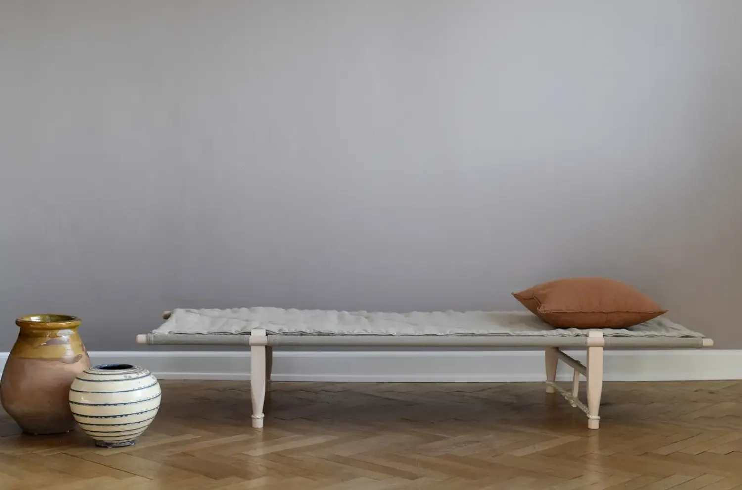 - Madras til savbriksen - natur, hør*Skovshoved Møbelfabrik Discount