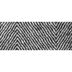 - Måtteløber - Herringbone - grå - 85x300 cm^Skriver Collection Online