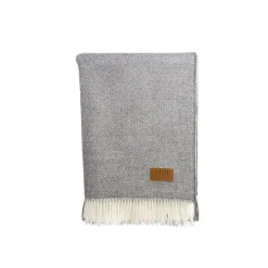 - Plaid - Baby Alpaca - Herringbone - 135x200 cm*Skriver Collection