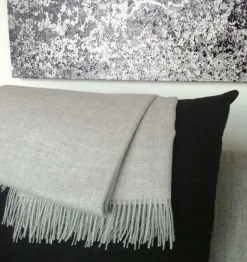 - Plaid - Baby Alpaca - lysegrå - 130x200 cm*Skriver Collection New