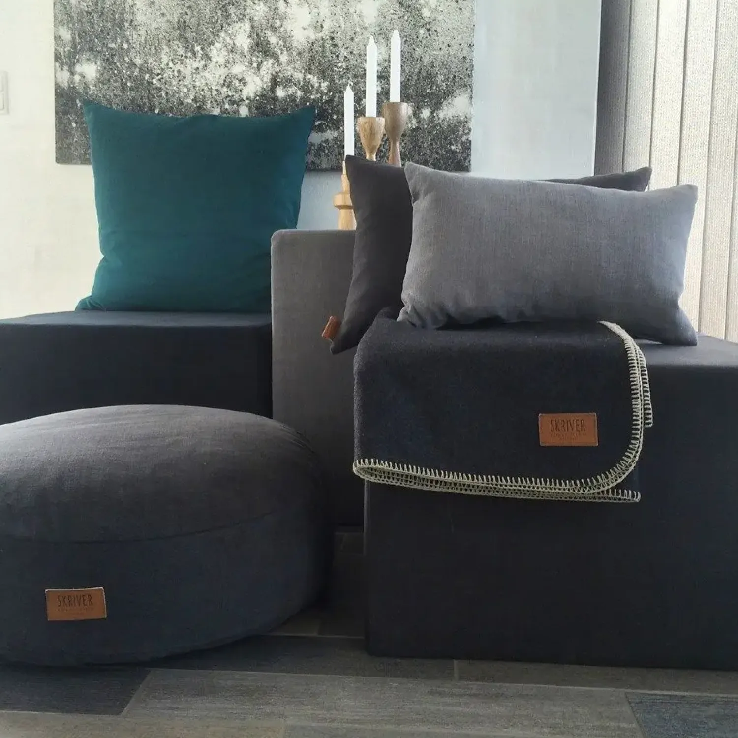 - Pude - Hotmadi - grå - 40x60 cm^Skriver Collection