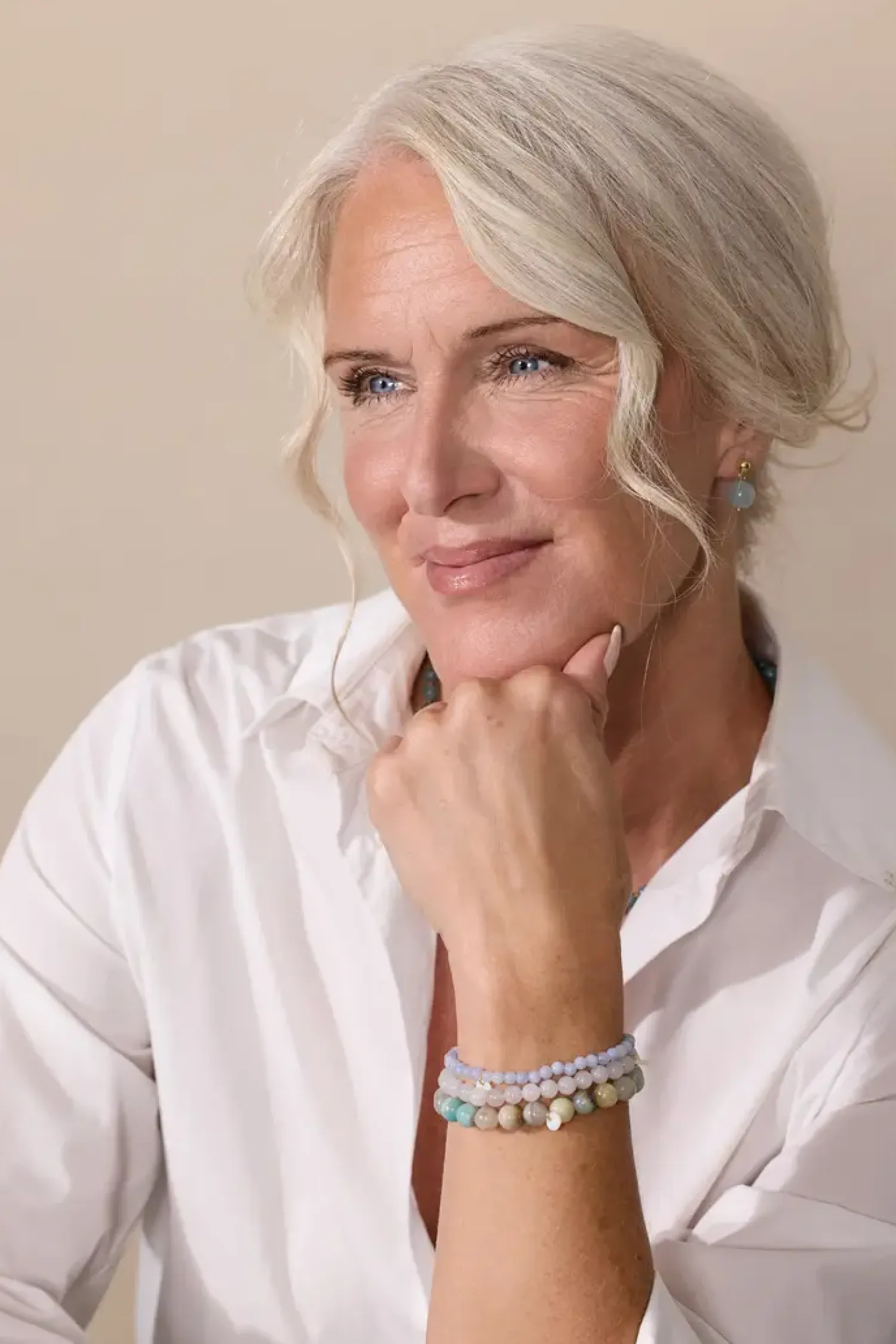 Soï - Amazonit - Krystal armbånd - håb - 6MM^ Discount