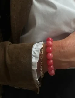 Soï - Chunky Redstone Quartz - Krystal armbånd - Klarhed - 12 mm^ Best