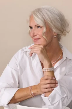 Soï - Chunky Rosa Jade - Krystal armbånd - Sindsro - 12 mm^ Online