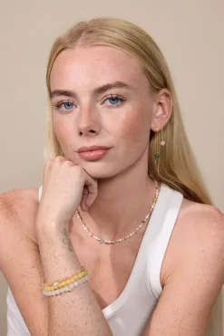 Soï - Gul Jade - Krystal armbånd - Velvære - 4 mm^ Discount