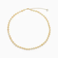 Soï - Gul Jade - Krystal halskæde - velvære^ Outlet