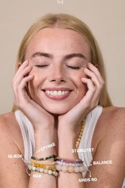 Soï - Indian Agate - Krystal armbånd - styrke - 6mm^