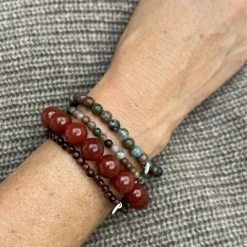 Soï - Indian Agate - Krystal armbånd - styrke - 6mm^