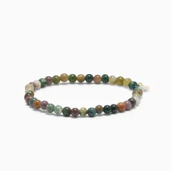 Soï - Indian Agate - Krystal armbånd styrke - 4 mm* Outlet