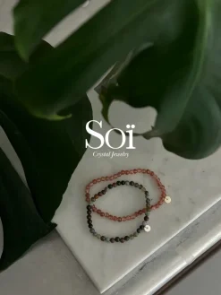 Soï - Indian Agate - Krystal armbånd styrke - 4 mm* Outlet