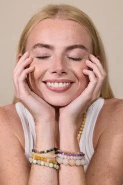 Soï - Indian Agate - Krystal armbånd styrke - 4 mm* Outlet