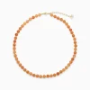 Soï - Orange Jade - Krystal halskæde* Sale
