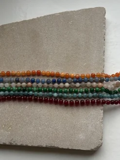 Soï - Orange Jade - Krystal halskæde* Sale