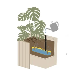 - Plantekasse - Unfold WIDE - Natur - 77 x 33 x 40 cm^Squarely Copenhagen Outlet