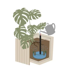 - Plantekasse - Unfold SQUARE TALL - Forest - 47 x 52 x 70cm*Squarely Copenhagen Sale