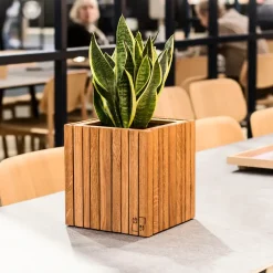 - Plantekasse - GrowON - Mørk Eg - 22 x 22 x 24 cm*Squarely Copenhagen Hot