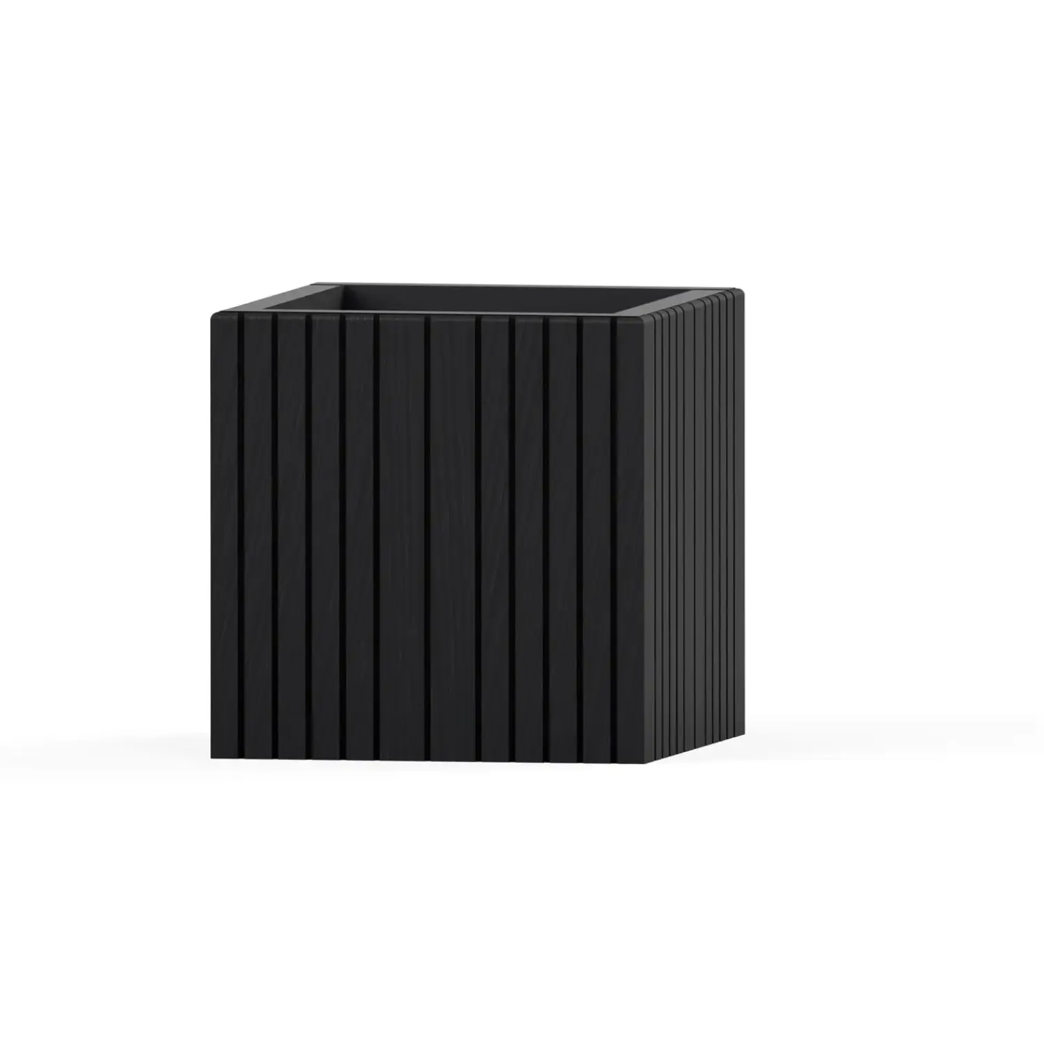 - Plantekasse - Unfold SQUARE - Sort - 60 x 60 x 56 cm^Squarely Copenhagen New