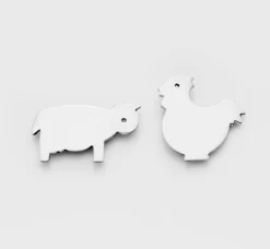 - FIGUR MAGNETER RUSTFRI 2-PAK*Steel Function Outlet