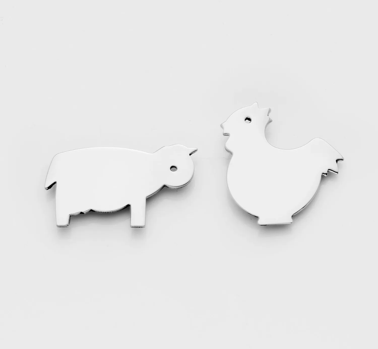 - FIGUR MAGNETER RUSTFRI 2-PAK*Steel Function Outlet