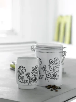 - KUNSTKOP NR 2 PORCELÆN SORT/HVID^Steel Function Hot