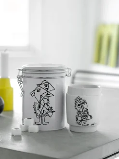 - KUNSTKOP NR 6 PORCELÆN SORT/HVID^Steel Function Sale