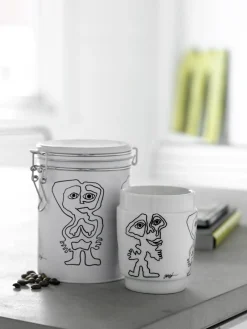 - KUNSTKOP NR 4 PORCELÆN SORT/HVID^Steel Function New