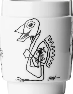 - KUNSTKOP NR 1 PORCELÆN SORT/HVID*Steel Function Best