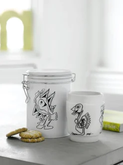 - KUNSTKOP NR 1 PORCELÆN SORT/HVID*Steel Function Best