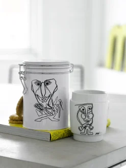 - KUNSTKOP NR 3 PORCELÆN SORT/HVID*Steel Function Clearance